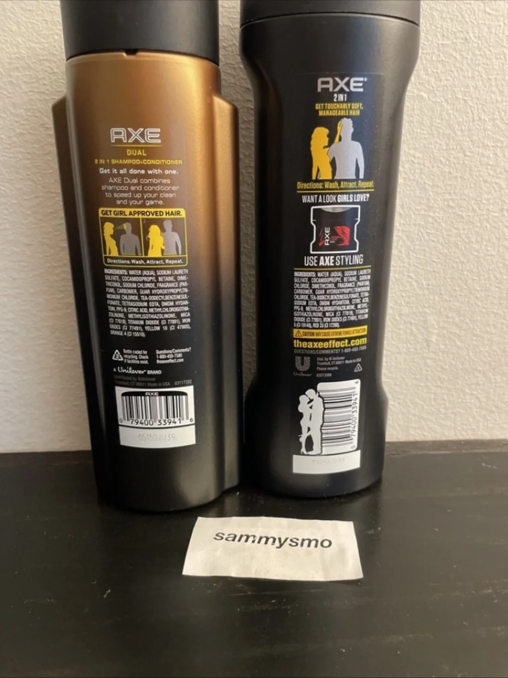 Axe bottles dual version